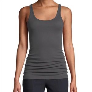 Vince chocolate brown scoop tank top